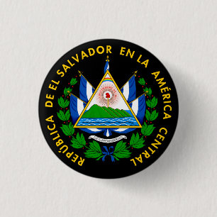 Escudo de El Salvador Button