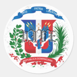 Escudo gestörte Round Stickers