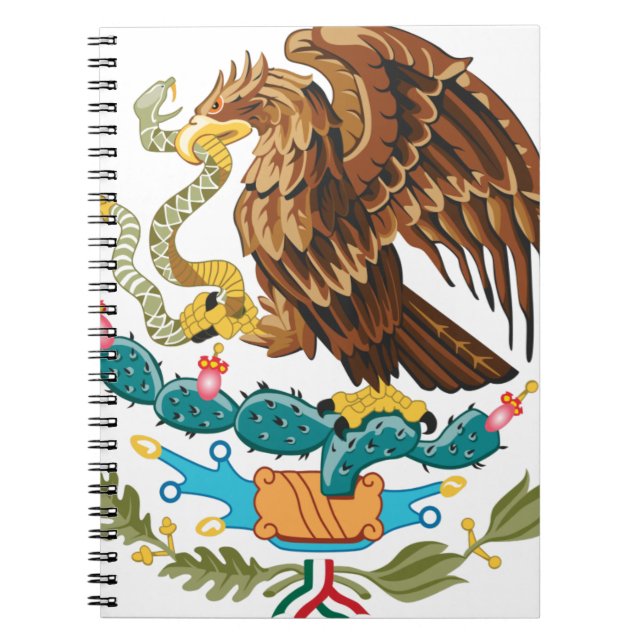 Escudo Nacional de México - Emblema Mexicano Notizblock (Vorderseite)