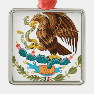 Escudo Nacional de México - Emblema Mexicano Ornament Aus Metall