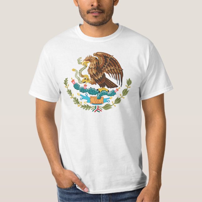 Escudo Nacional de México - Emblema Mexicano T-Shirt (Vorderseite)