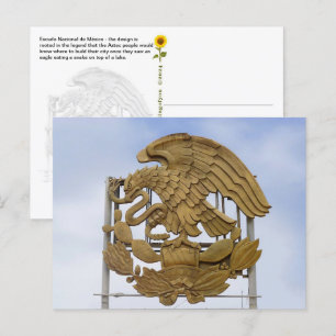 Escudo Nacional de México, Ensenada, BC - Postkarte