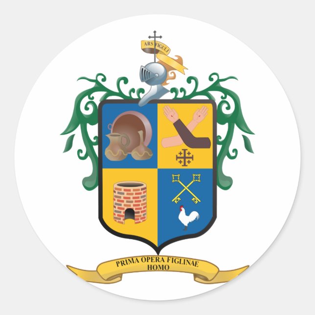 Escudo Tlaquepaque Jalisco, Mexiko Runder Aufkleber (Vorderseite)