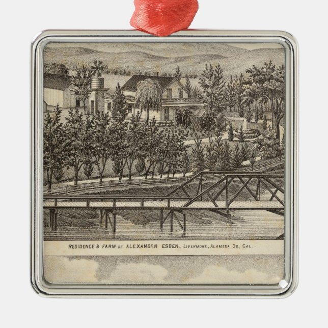 Esden, Clarywohnsitze Ornament Aus Metall (Vorne)