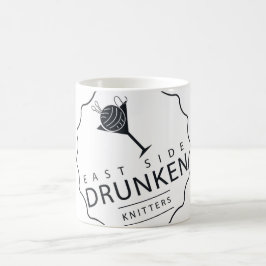 ESDK Klassisches Logo, weiß auf weißer Tasse