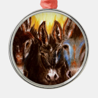 Esel des BLM Silbernes Ornament