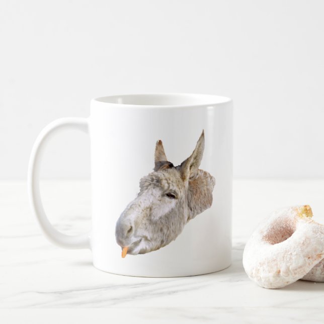 Esel genannt Karotten, Kaffeetasse (Mit Donut)