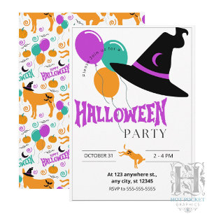 Esel-Halloweenparty-Einladung Einladung