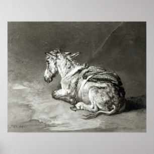 Esel in der Erholung Poster