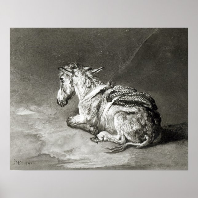 Esel in der Erholung Poster (Vorne)