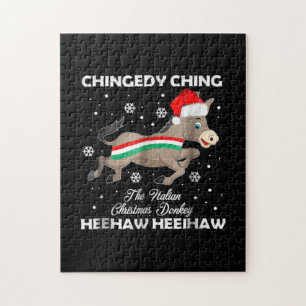 Esel Liebhaber Geschenk Froher Esel Frohe Weihnac Puzzle