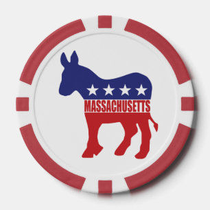 Esel Massachusetts Demokrat Pokerchips