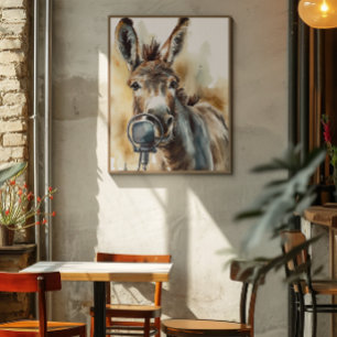 Esel Musik Fabrik Singende Kunst Drucke