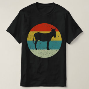 Esel Retro Vintage Silhouette 70er T-Shirt
