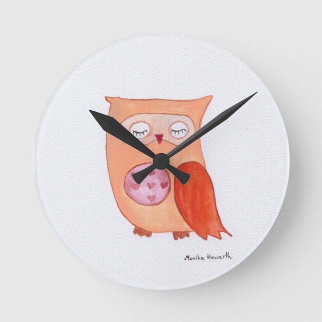 Esel Runde Wanduhr (Vorderseite)