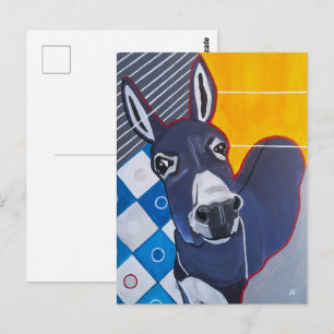 Esel-Schlag-Malerei von Alfred Fox Postkarte