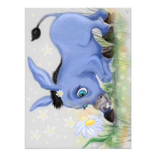 Esel und Daisy Poster