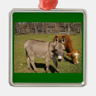 Esel- und Kuhschmuck Ornament Aus Metall