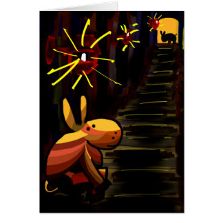 Esel unter Straßenbeleuchtung