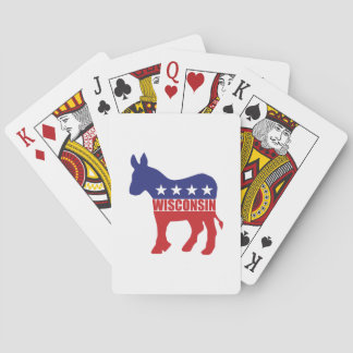 Esel Wisconsins Demokrat Spielkarten