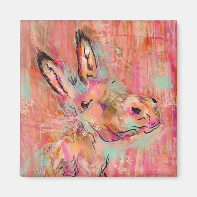 Eselbemalung Magnet (Vorne)