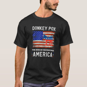 Eselpox Die Krankheit, die Amerika zerstört USA-Fl T-Shirt