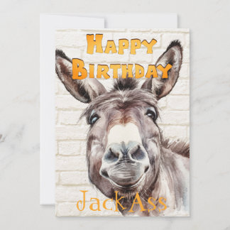 Esels lustiger Geburtstag Feiertagskarte