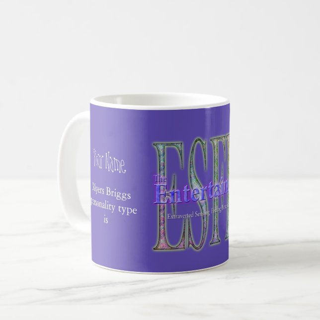 ESFP theEntertainer Kaffeetasse (Vorderseite Links)