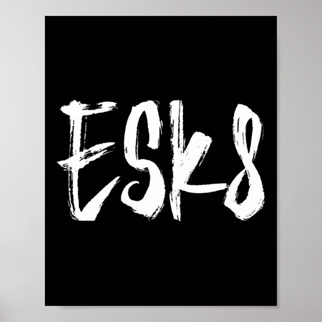 Esk8 - Electric Skateboarding  Poster (Vorne)