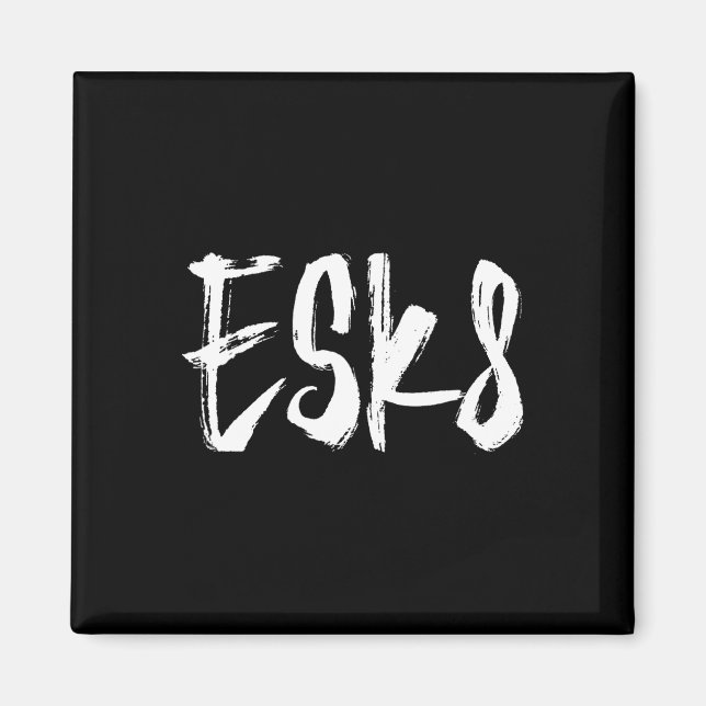 Esk8 - Elektrisches Skateboarding  Magnet (Vorne)
