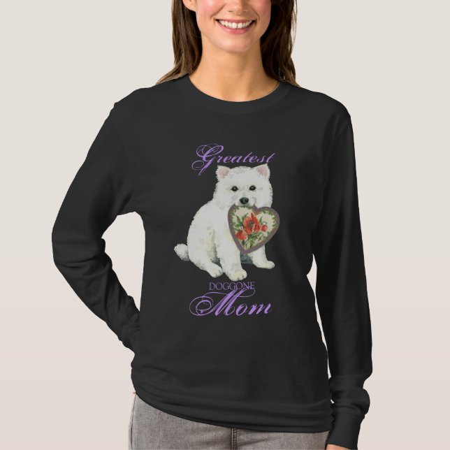 Eskie Heart Mama Long Sleeve T - Shirt (Vorderseite)