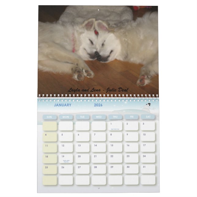 Eskie Retter vereinigten Kalender 2010 (Jan 2026)