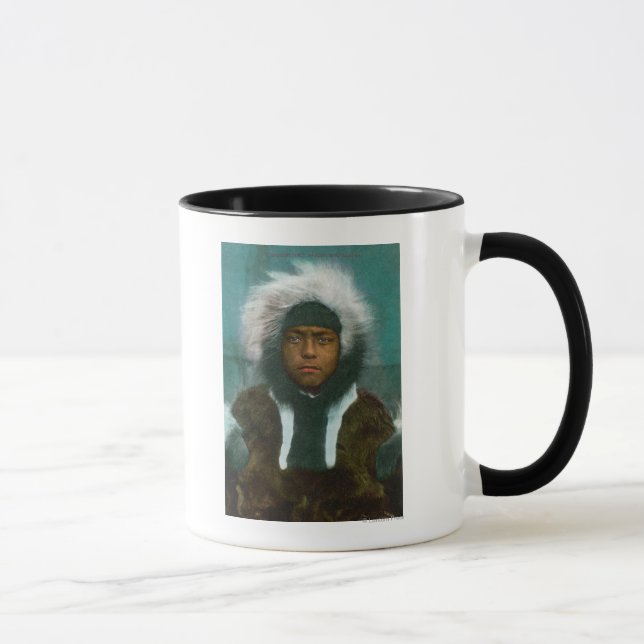 Eskimo Boy namens "Menadelook" Tasse (Rechts)