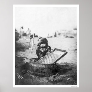 Eskimo Child Alaska 1905 Poster
