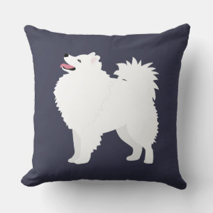 Eskimo Dog Rasse Silhouette Kissen