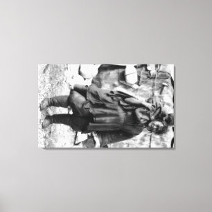 Eskimo Frau und Kind in Alaska Fotografie Leinwanddruck