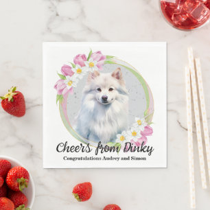 Eskimo Hund Hochzeiten Napkins mit Hunde Foto Serviette