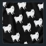 Eskimo Hund-Zuchtmuster Halstuch<br><div class="desc">Fan der Eskie, oder American Eskimo Hund Rasse? Mit diesem überdruckten Muster bellen Ihre Freunde mit Neid!</div>