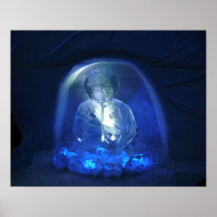Eskimo Room im Hotel de Glace, Quebec, Kanada Poster