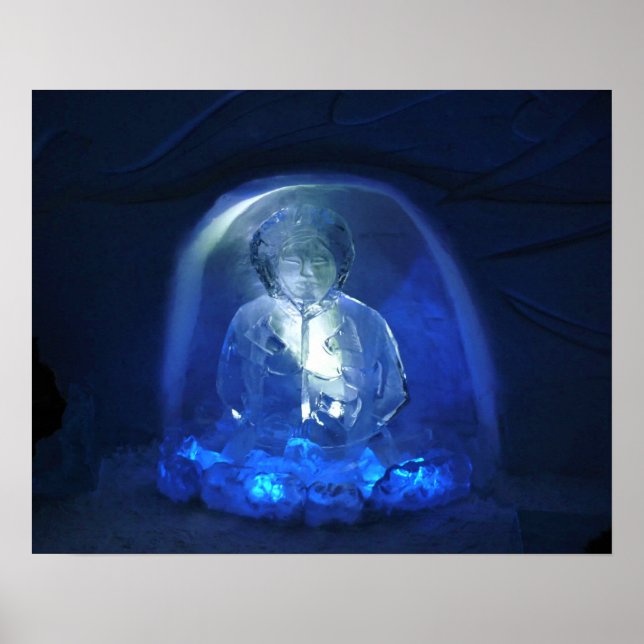 Eskimo Room im Hotel de Glace, Quebec, Kanada Poster (Vorne)