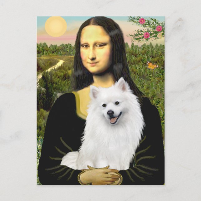 Eskimo Spitz 1 - Mona Lisa Postkarte (Vorderseite)