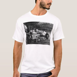 Eskimomädchen-tragende Pelz-Kleidung Alaska T-Shirt