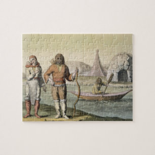 Eskimos an Hudson Bay, von 'Le Costume Ancien und Puzzle