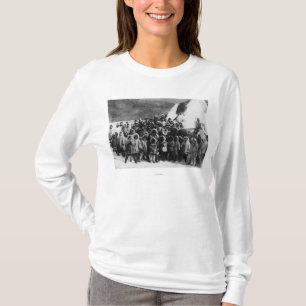 Eskimoschulkinder in Alaska-Fotografie T-Shirt