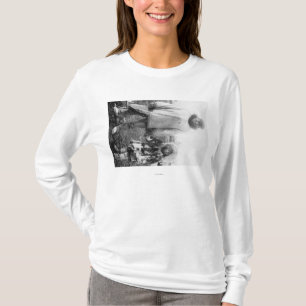 Eskimovater und Kind in Alaska-Fotografie T-Shirt