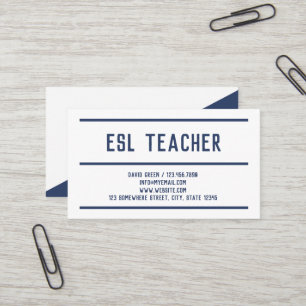 ESL Englisch Visitenkarte
