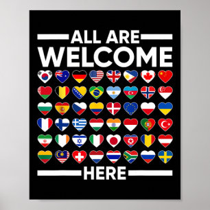 ESL-Lehrer Alle Sind Hier Willkommen Für Worlds Vi Poster