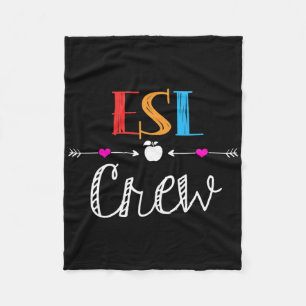 ESL-Lehrer-Crew Lustige Geschenke zum ersten Schul Fleecedecke