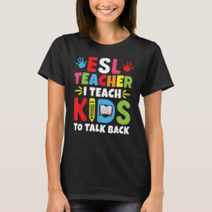 ESL-Lehrer, den ich Kindern beibringe, wieder zur  T-Shirt