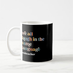 ESL-Lehrer ESOL-Schüler Süß Retro Zurück zur Schul Kaffeetasse